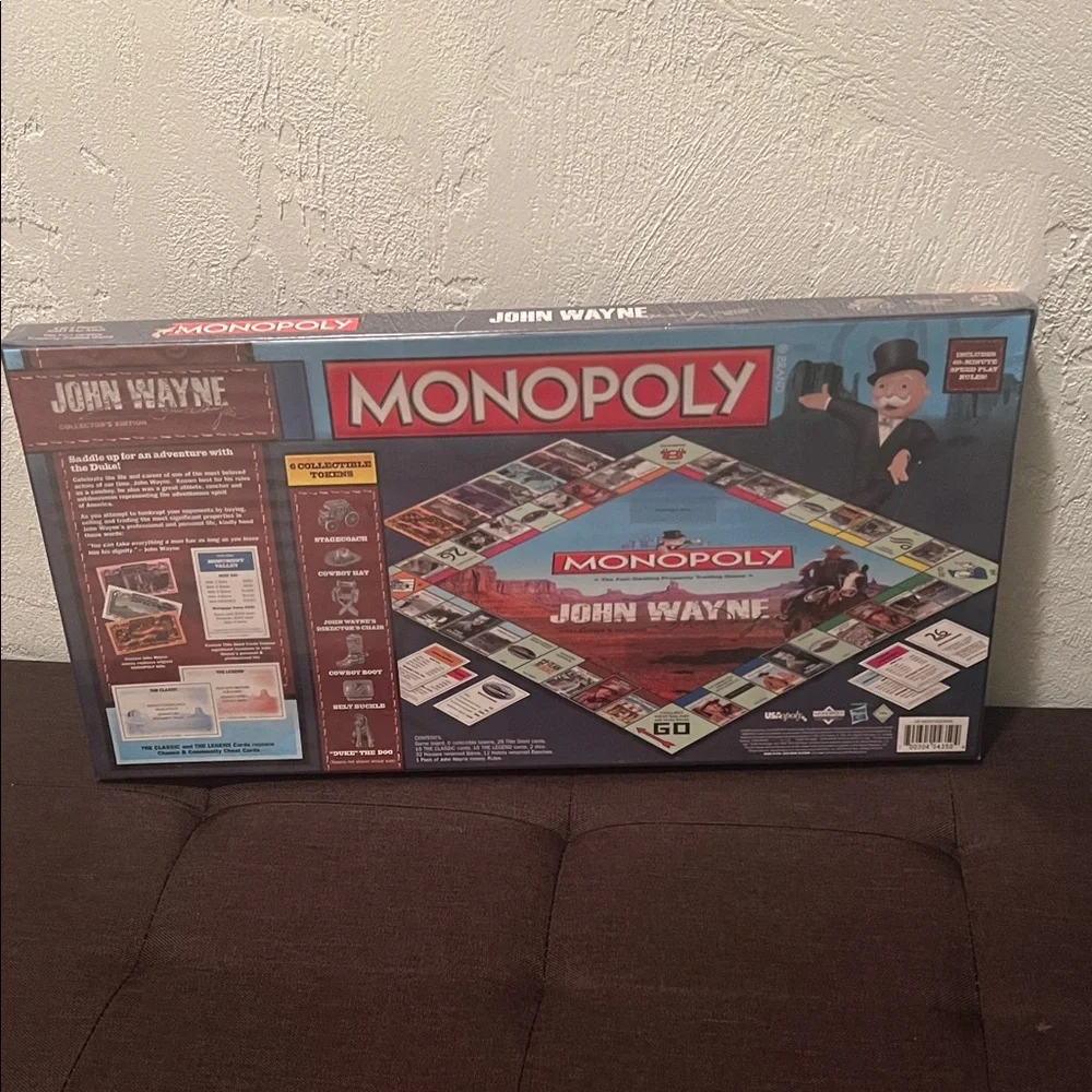( 0375 ) Monopoly John Wayne Collector's Edition Board Game
